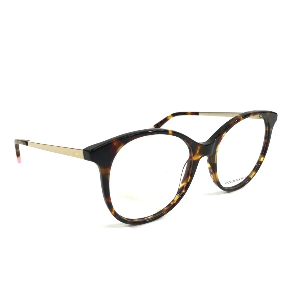 Victoria's Secret Eyeglasses Frames VS5004 052 Tortoise Gold Round 53-17-140